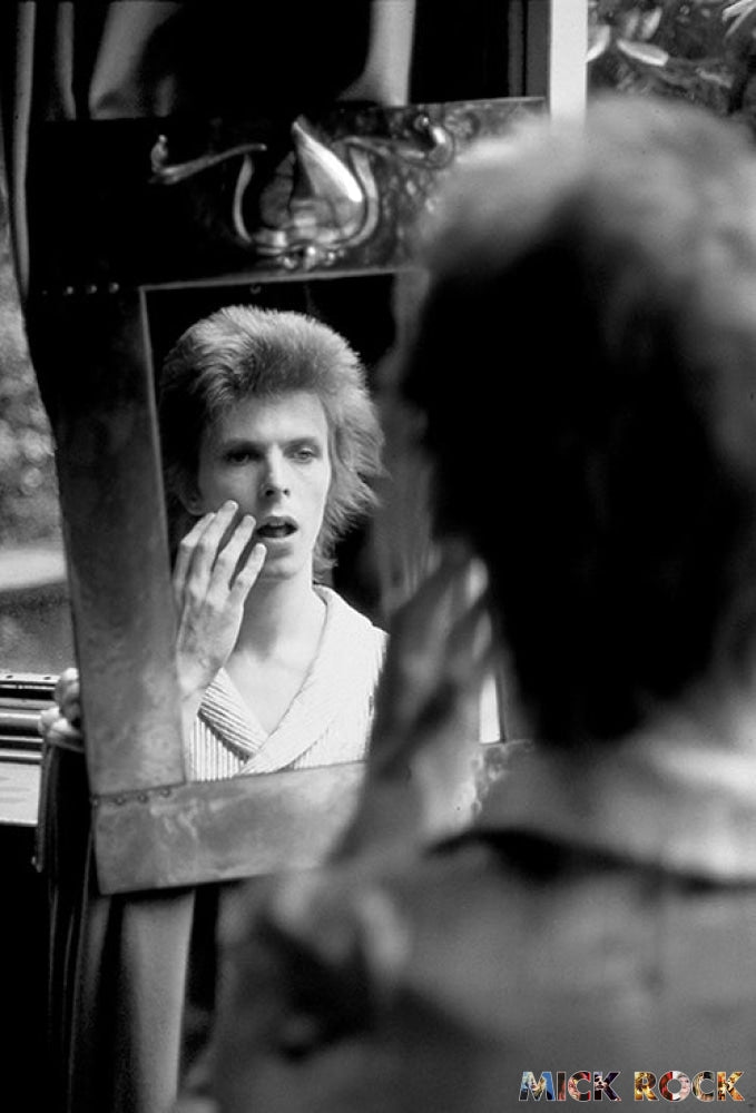 David Bowie Reflection The Mirror Haddon Hall April 1972 (Black & White Outtake)