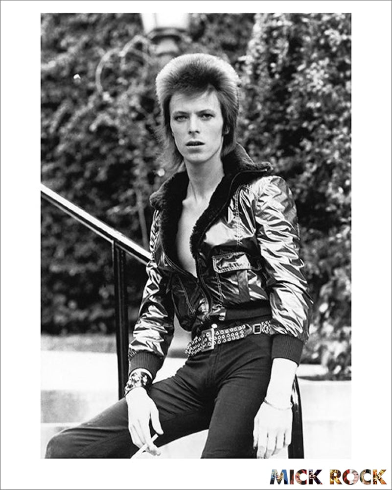 David Bowie Seated Beverly Hills Hotel Los Angeles 1972